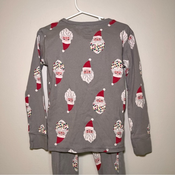 Old Navy Gray Santa Kids Pajama Set - Picture 4 of 7